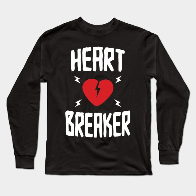 Heart Breaker Long Sleeve T-Shirt by deerokone